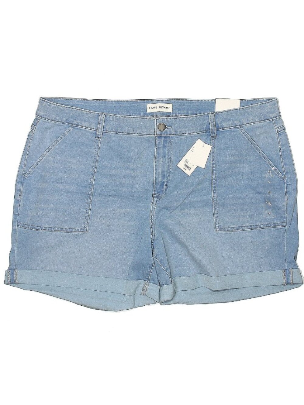 Lane Bryant Blue Boyfriend 22W Mid Rise Flex Stretch Waistband Shorts NWT